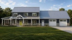 CHD-2661 Barndominium House Plan – Front Elevation