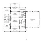 CHD-2672 Country House Plan – Main Floor Plan
