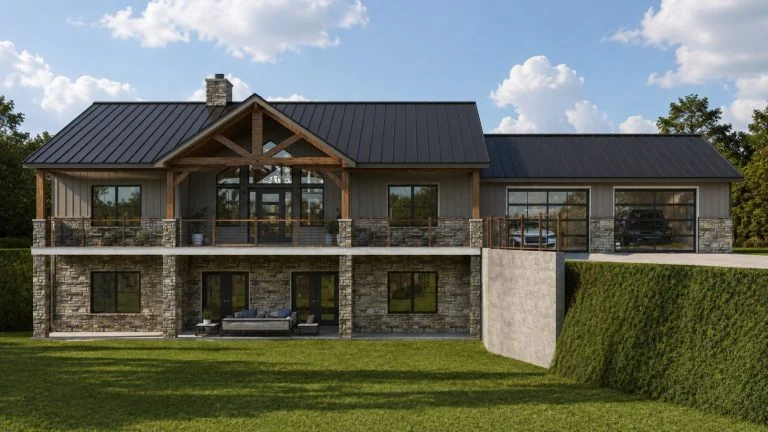 CHD-2672 Country House Plan – Front Elevation