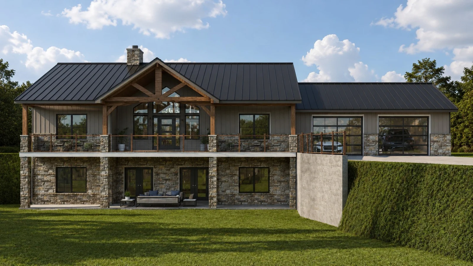 CHD-2672 Country House Plan – Front Elevation