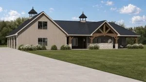 CHD-2695 Country House Plan – Front Elevation