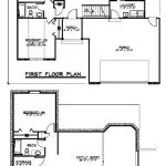 CHD-640 Cottage House Plan – Main Floor Plan