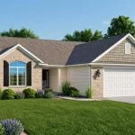 CHD-640 Cottage House Plan – Front Elevation