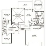 CHD-707 Colonial House Plan – Main Floor Plan