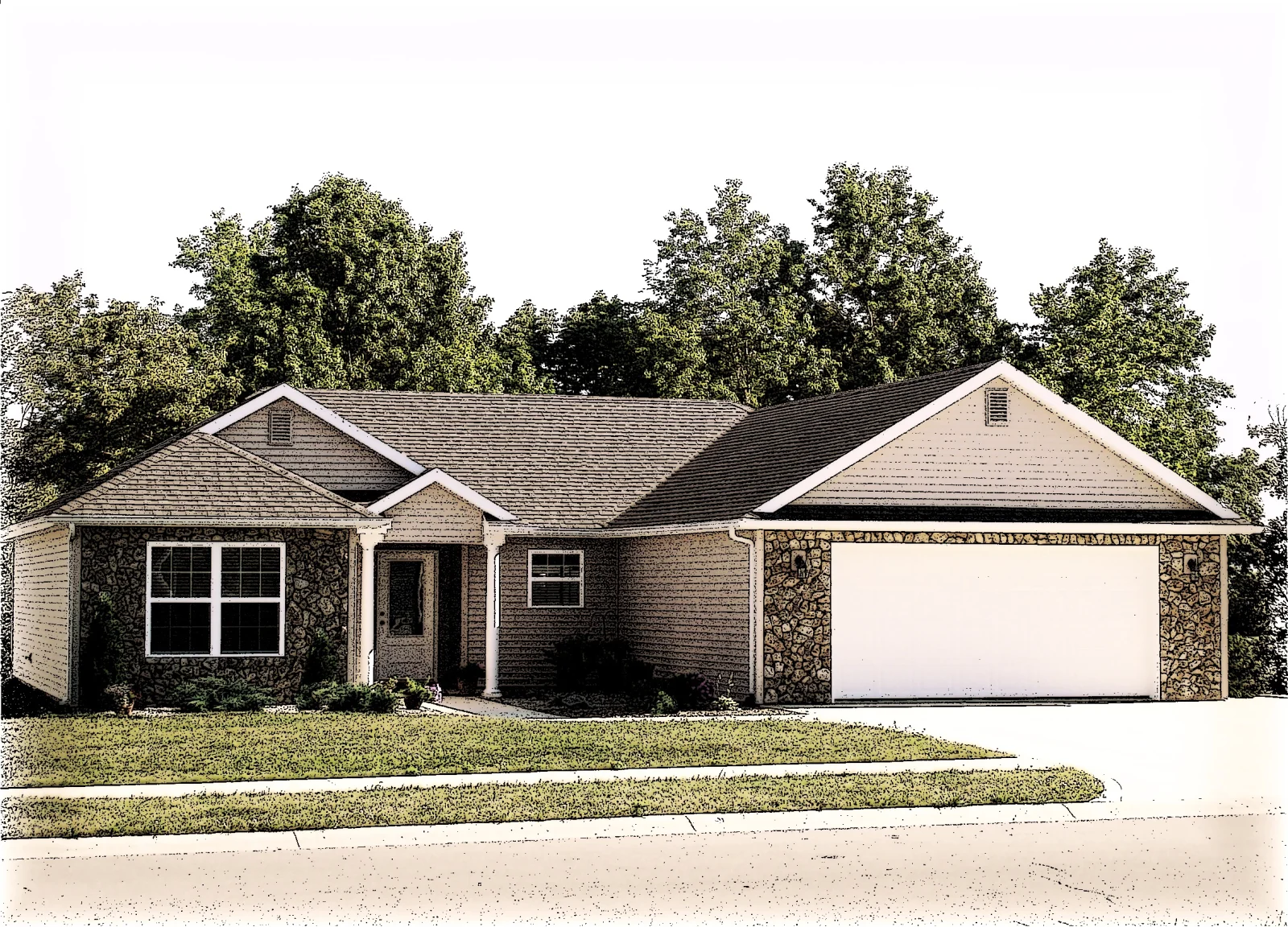 CHD-707 Colonial House Plan – Photo 1