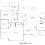 CHD-722 Colonial House Plan – Main Floor Plan